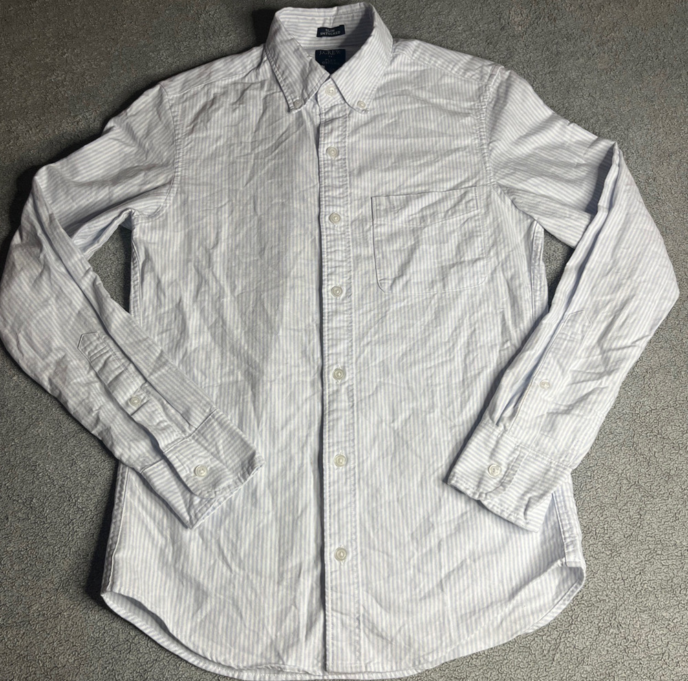 J Crew Combo Cotton Oxford slim untucked button long sleeve Men's X Small